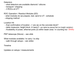 of the pixel telescope from plate