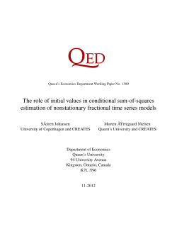 The role of initial values in conditional sum-of