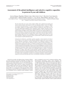 Assessment of the global intelligence and selective cognitive