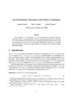 An Orientation Theorem with Parity Conditions