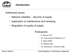 cired 2003 - CIRED &bull; International Conference on Electricity