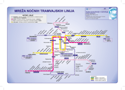 mreža noćnih tramvajskih linija - ZET-a