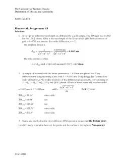 Solutions - UWO Physics