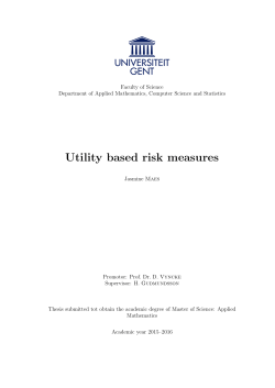 Risk measures