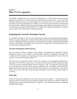 How To Use Aquarius - USDA Forest Service