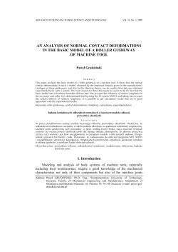 an analysis of normal contact deformations in the basic model of a