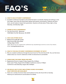 Q. WHAT IS GOLD STUDENT CONFERENCE? A