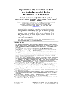 Experimental and theoretical study of longitudinal power distribution