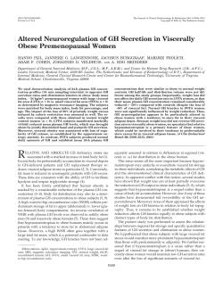 Altered Neuroregulation of GH Secretion in Viscerally Obese