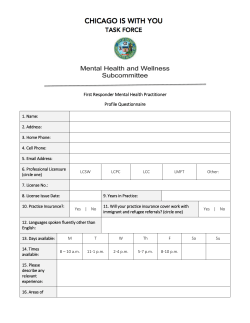 File - The Illinois Refugee Mental Health Task Force