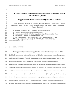 Climate Change Impacts and Greenhouse Gas Mitigation