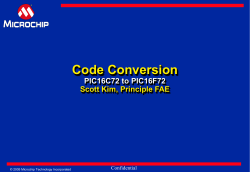 Pin diagrams PIC16C72 vs PIC16F72