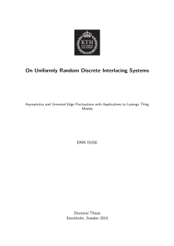On Uniformly Random Discrete Interlacing Systems