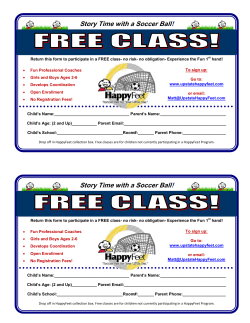 Story time with a Soccer Ball