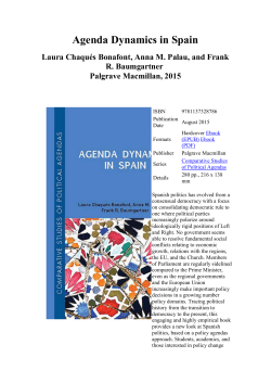 Agenda Dynamics in Spain