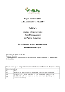 EnRiMa -Energy Efficiency and Risk Management in Public