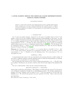 A LEVEL RAISING RESULT FOR MODULAR GALOIS