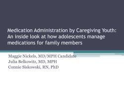 Medication administration by Caregiving Youth: An inside look at