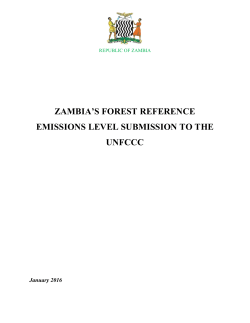 zambia`s forest reference emissions level submission to