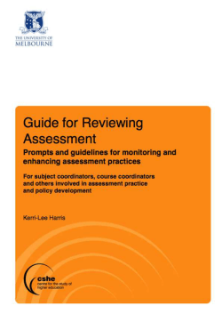 CSHE Heading - Melbourne CSHE