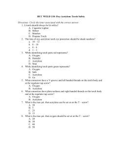 HCC WELD 110: Oxy-Acetylene Torch Safety