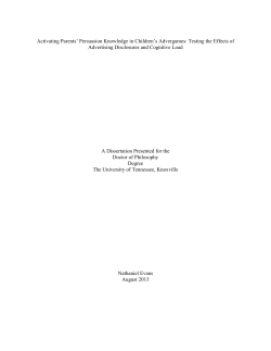 Informed Consent Statement - Trace: Tennessee Research and