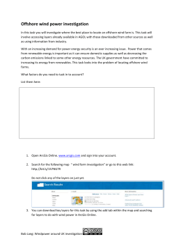Offshore wind power investigation