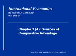 Carbaugh, International Economics 9e, Chapter 4