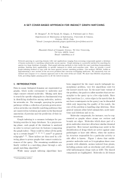 a set-cover-based approach for inexact graph matching 1. introduction