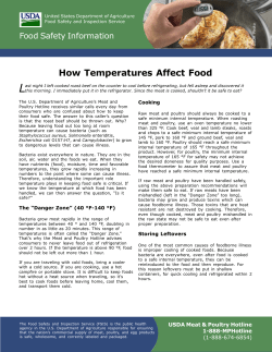 How Temperatures Affect Food