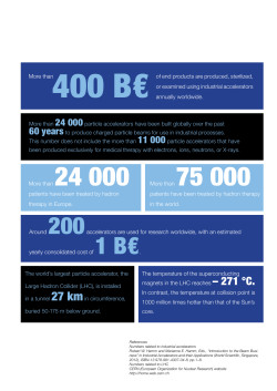 400 B&euro; of end products are produced, sterilized, or examined using