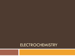 Electrochemistry