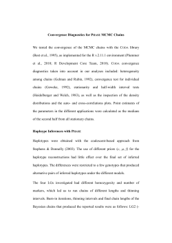 Convergence Diagnostics of Bayesian MCMC Chains