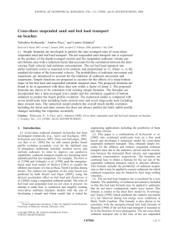 Crossshore suspended sand and bed load transport