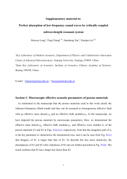 Macroscopic effective acoustic parameters of
