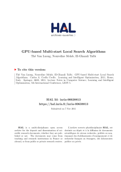 GPU-based Multi-start Local Search Algorithms - HAL