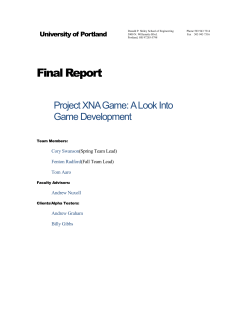 Final Report v1.0 - University of Portland