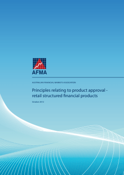 Principles relating to product approval