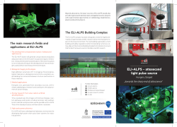 ELI-ALPS - attosecond light pulse source