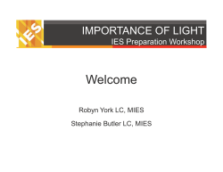 Importance of Light - IES Workshop.pptx