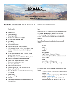 Probable Trip Temperatures (F) High: 90-100 Low: 35