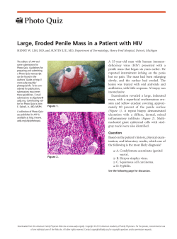 Large, Eroded Penile Mass in a Patient with HIV