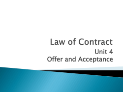 Law of Contract