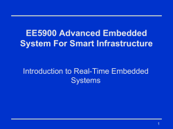 A typical real-time embedded system