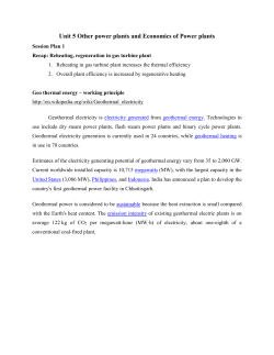 Unit 5 Other power plants and Economics of Power plants