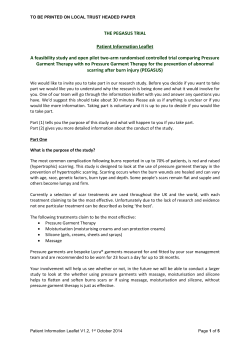 Patient Information Sheet (Adults)