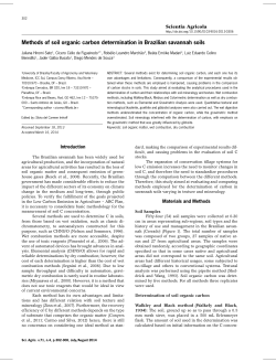 Methods of soil organic carbon determination in