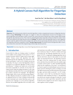 A Hybrid Convex Hull Algorithm for Fingertips Detection