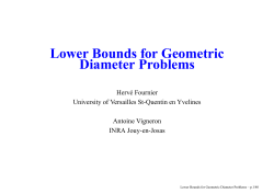 Lower Bounds for Geometric Diameter Problems