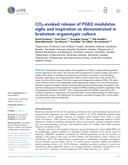 CO2-evoked release of PGE2 modulates sighs and